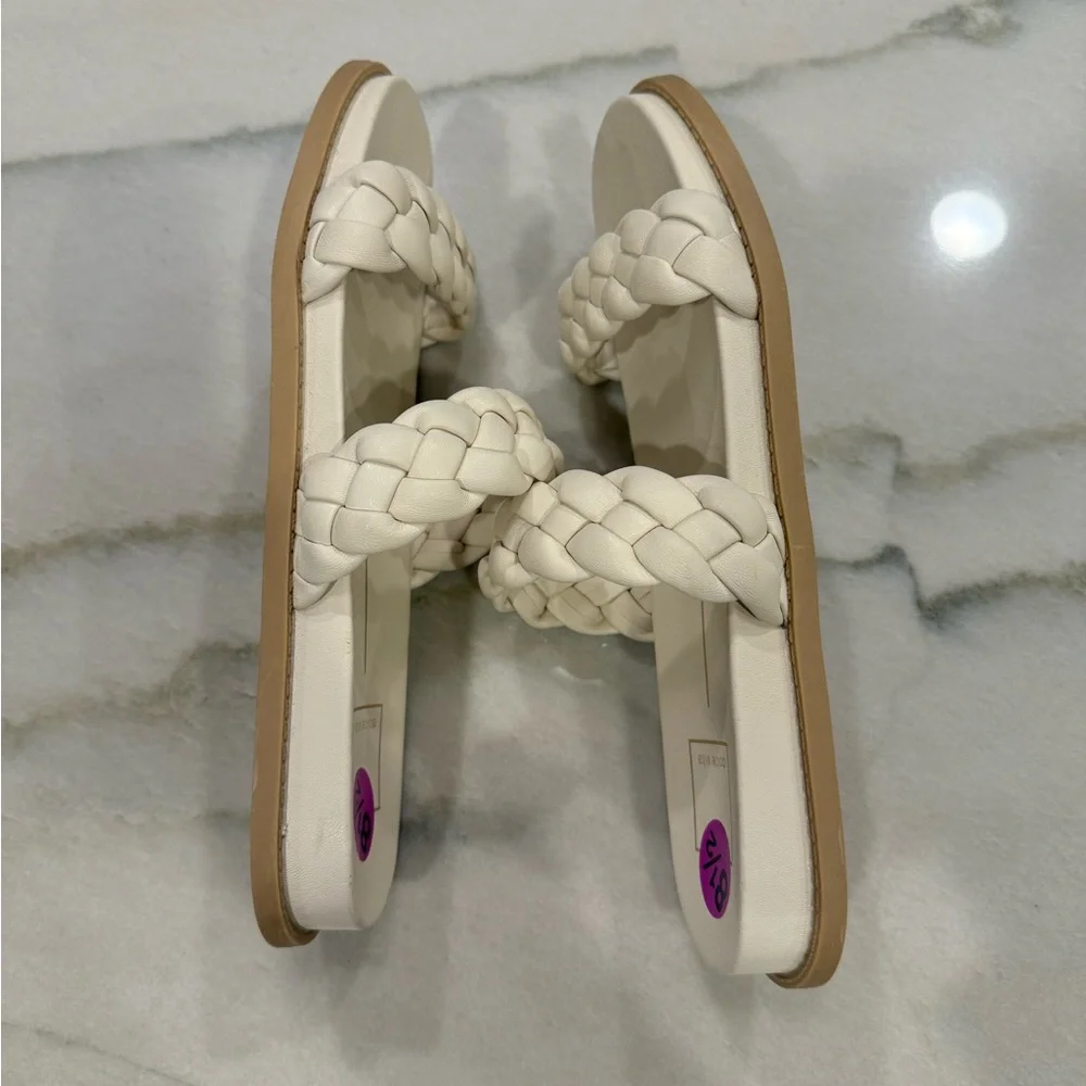 Dolce Vita Glade Slide Sandals Size 8.5 Cream - Picture 7 of 10
